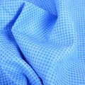 Thick blue absorbent PVA sponge towel for pets with honeycomb texture for quick drying - Blue / Dot Embossed