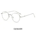 Retro-Metallsonnenbrille in Silber mit einzigartigen Bügeln in Ast-Struktur - Silberner Rahmen Klare Gläser