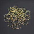 Goldene runde Metallringe für DIY-Schmuckherstellung und Weinglasmarkierer Zubehör - 30x25MM / Gold