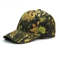 Detail view of woodland camouflage baseball cap featuring durable cotton twill and reinforced stitching - Adjustable / 1# Summer Rainforest Camouflage