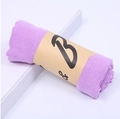 Single roll of soft purple cotton linen scarf with elegant kraft paper sleeve packaging - Mid-Length / 160*50CM / Purple