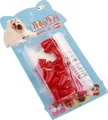 20pcs China Red soft pet nail caps for small dogs size S with adhesive glue set - [color Box] China Red