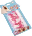 Rose red soft silicone pet nail caps for small dogs, 20-piece set with adhesive glue - [color Box] Rose Red