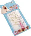 Jade white soft nail caps for small dogs in size S with adhesive glue and applicator - [color Box] Han Jade White