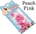 Peach Pink soft dog nail caps in size S, 20-piece set with adhesive for pet claw care - [color Box] Peach Pink
