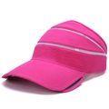 Visière rose fuchsia avec maille respirante blanche pour sport et plage en plein air - Rose Rouge