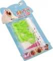 Lime green protective nail caps for small dogs with adhesive glue set 20pcs - [color Box] Morning Light Green