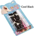 Krallenschutz für Hunde in Cool Black Größe S inklusive Kleber Set mit 20 Stück - XS (für 0.5-2.5kg) / 20er Set / (Farbbox) Cooles Schwarz
