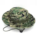 Digital jungle camo boonie hat with adjustable chin strap and metal air vents - One Size L (58-60cm) / Jungle Digital