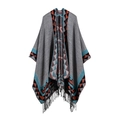 Grey Geometric Tassel