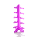 Five-tier purple transparent plastic display stand for sunglasses and eyewear - Purple