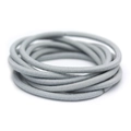 Light gray 3mm elastic hair ties for kids, high elasticity seamless ponytail holders - Silver Gray