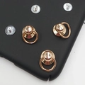 Kit de accesorios para funda DIY con anillas de metal oro rosa y tornillos plateados - C516 Perno de tornillo con tornillo / Dorado