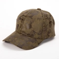 Gorra de béisbol de camuflaje para hombre en ante PU verde oliva y marrón estilo militar - Camuflaje Verde Militar