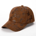 Gorra de béisbol para hombre con patrón de camuflaje marrón en tela de gamuza sintética - Camuflaje Marrón