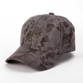 Gorra de béisbol para hombre con diseño de camuflaje gris oscuro y visera curva clásica - Camuflaje Gris