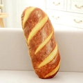Cojín de peluche con forma de baguette francesa realista y detalles de textura dorada - Pan 02 (Tostada Dorada) / 60CM