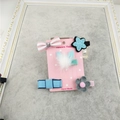 Set de 4 clips para pelo infantiles con orejas de conejo y estrellas azules brillantes - Serie Azul Juego de 5 Piezas