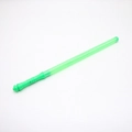 Detail of green plastic light sword toy with textured handle for concert cheering - Green