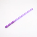 Macro shot of 48cm purple LED glow stick with textured handle for concert events - Purple