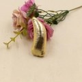 DIY golden reindeer horn hair clip accessory with metallic woven texture for kids - Gold Shiny Small Horn