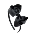 Klassischer schwarzer 4-Zoll-Ripsband-Schleifen-Haarreif für Mädchen-Haarschmuck - Schwarz