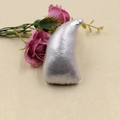 DIY silver fabric deer horn accessory for children's hair clips and headbands decoration - Large Shiny Horn Accessory