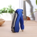 Penna tagliaunghie blu pieghevole con impugnatura ergonomica e incisione OIL COM - Blu