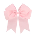 Nœud de cheveux 6 pouces en ruban gros-grain rose avec rubans en queue de poisson - Rose (11)