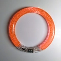 Glow-in-the-dark orange acrylic LED bracelet with internal decorative bubbles - Orange Bubble Style