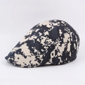 Berretto mimetico digitale blu e beige in tessuto ripstop per uomo e donna protezione solare - L(58-60cm) / Mimetico Blu Navy