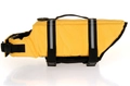 High-visibility yellow dog life jacket with reflective strips and safety top handle - XXS / Yellow