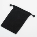Premium Samtbeutel in Schwarz mit Kordelzug für Schmuckaufbewahrung und Geschenkverpackung - 5*4cm Schwarzer Samtbeutel