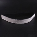Sparkling silver rhinestones on black elastic wide belt for women in variant G style - Style G - Black Base Full Silver Rhinestones