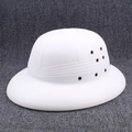 Casco coloniale bianco classico per protezione solare con fori di ventilazione - L (58-60cm) / Bianco