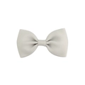 Handmade light grey grosgrain ribbon bow hair clip for toddlers and girls - Light Gray