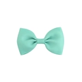 Solid mint green grosgrain ribbon bow hair clip for toddlers in a classic butterfly style - Mint Green