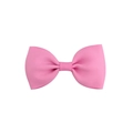 Detailed view of pink grosgrain ribbon bow accessory for baby hair clips and headbands - Hot Pink