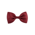 Classic burgundy grosgrain ribbon hair bow clip for girls in solid wine red color - Single Item / Burgundy
