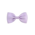 Classic light purple grosgrain ribbon hair bow clip for girls on white background - Lavender