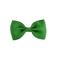 Vibrant grass green grosgrain ribbon hair bow for kids with classic double-wing design - Single Item / Christmas Green