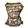 Marsupio tattico da gamba in tela con motivo mimetico digitale sabbia e multi tasche - Camouflage da giungla