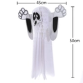 Decoración de Halloween fantasma de papel nido de abeja de 45cm de ancho y 50cm de alto - Decoración Colgante de Fantasma Blanco 3D