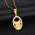 Elegant gold-plated owl pendant necklace with shell inlay and stainless steel rope chain - Gold Hollow Owl