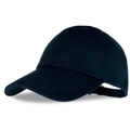 Classic navy blue cotton baseball cap in six-panel style with adjustable back strap - Adjustable / Dark Blue