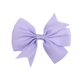 Fashionable light purple grosgrain ribbon bow hair clip for babies and children - Lavender
