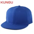 Cappellino snapback classico blu scuro con visiera piatta in twill di cotone - Regolabile / Blu scuro