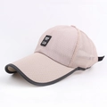 Gorra de béisbol de malla transpirable marrón claro con parche Future Luck y visera - Estilo Etiqueta Future Luck (Caqui 1)