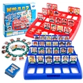 Logic guessing board game Who Is It set with blue and red battle boards and cards - Standard Battle Set (707-10)