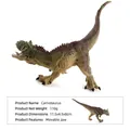 Green Carnotaurus dinosaur model toy with movable jaw and realistic scales, 17.5cm long - 17.5x4.5x8cm / Carnotaurus / 110.00g
